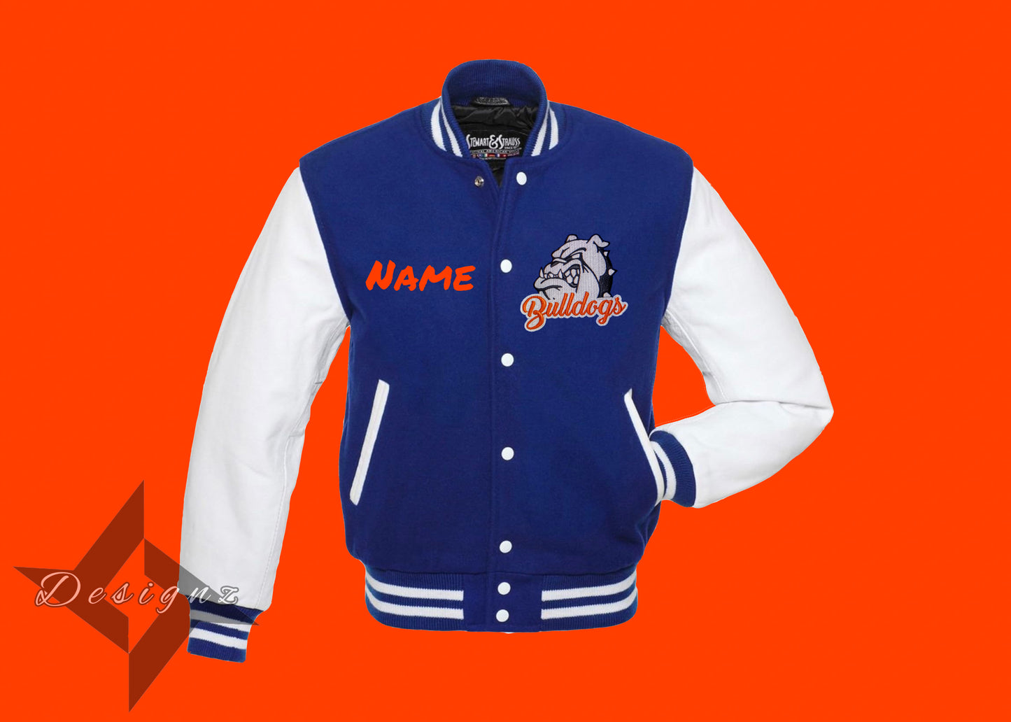Nottingham Bulldogs Leather Varsity Jacket (Premium)