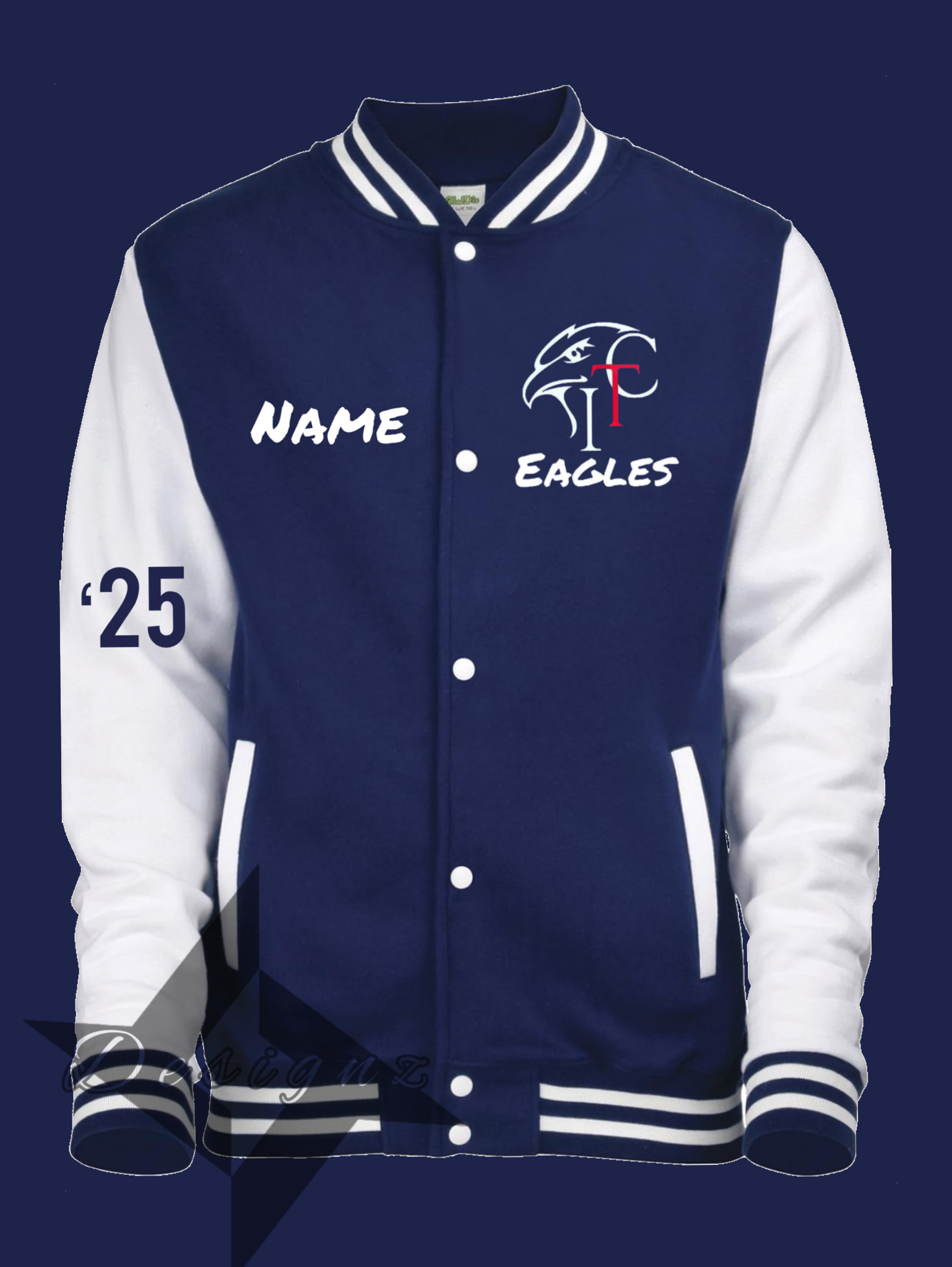 Orders cotton fleece varsity jacket