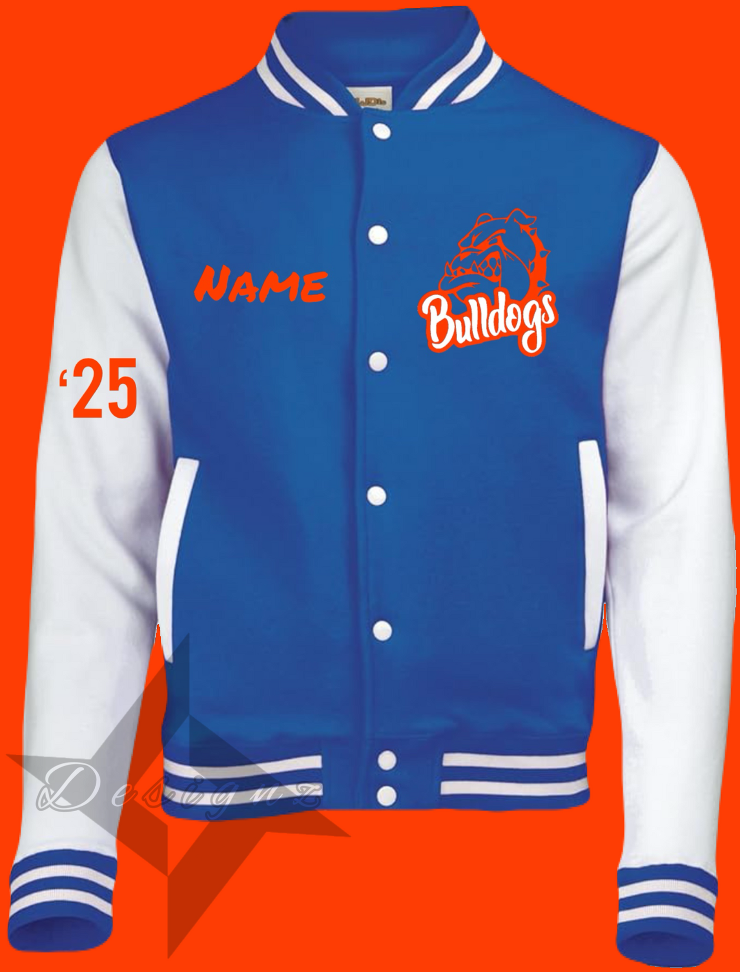 NOTTINGHAM BULLDOGS varsity jackets (cotton) (Name and graduation year included)